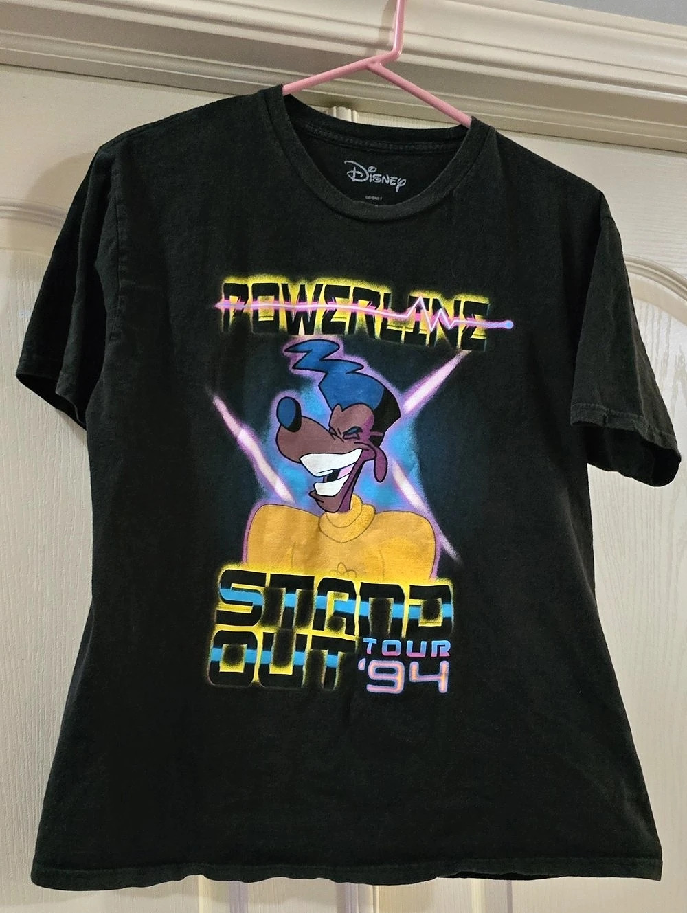 Disney Space Mountain Tour '94 Graphic Tee Black & Yellow Large